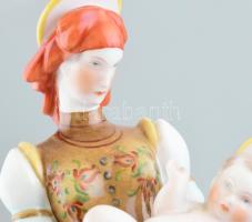 Herendi porcelán Matyó Madonna, kézzel festett, jelzett, apró kopásnyomokkal / Herend porcelain Mado...