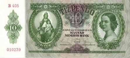 1936. 10P (4x) egymás utáni sorszámokkal T:I