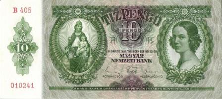 1936. 10P (4x) egymás utáni sorszámokkal T:I