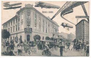1911 Miskolc, Royal szálloda, Tudományegyetem. A jövőben montázs / in the future montage (fl)