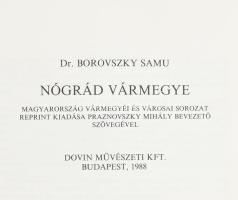 Dr. Borovszky Samu (szerk.): Nógrád vármegye. Magyarország vármegyéi és városai. Bp., 1988, Dovin. R...