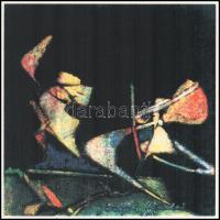 Joseph Kádár (1936-2019): Szürrealista kompozíció, 1971. Elektrográfia, papír, jelzett. Művészpéldán...