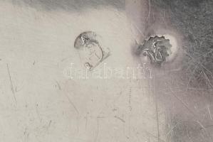 Ezüst (Ag) Art Deco kínáló, jelzett, d: 26,5 cm, nettó: 400g