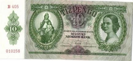 1936. 10P (5x) egymás utáni sorszámokkal T:I
