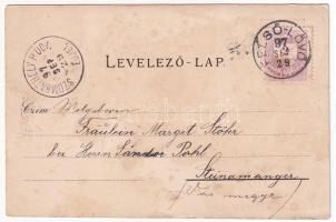 1897 (Vorläufer) Felsőlövő, Oberschützen; Hotel, Villa, Pensionat, Schulanstalten / szálloda, villa,...