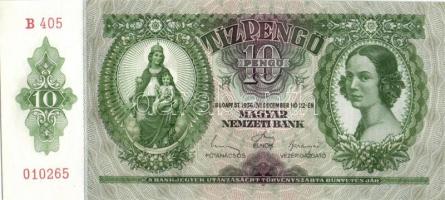 1936. 10P (4x) egymás utáni sorszámokkal T:I