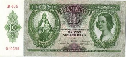 1936. 10P (5x) egymás utáni sorszámokkal T:I