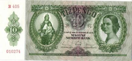 1936. 10P (4x) egymás utáni sorszámokkal T:I