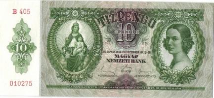 1936. 10P (4x) egymás utáni sorszámokkal T:I