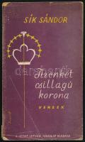 Sík Sándor: Tizenkét csillagú korona. Versek. Bp., 1947. Szent István. Első kiadás. Kiadói, sérült papírkötésben