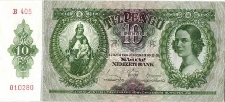 1936. 10P (5x) egymás utáni sorszámokkal T:I