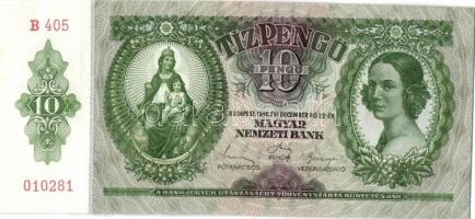 1936. 10P (5x) egymás utáni sorszámokkal T:I