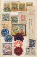 41 db magyar levélzáró + illetékbélyeg