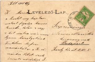 1908 Szolyva, Svalava, Svaljava, Szvaljava, Svaliava; Fő utca, Görög katolikus templom, hátul a felá...