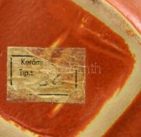 8 db Tófej tálka, jelzés nélkül, kis mázlepattanások, d: 13 cm