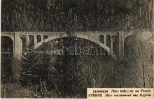 Yaremche, Jaremcze, Jaremce; Most kolejowy na Prucie / railway bridge, viaduct
