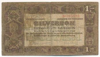 Hollandia 1920. 1G "Zilverbonnen (Ezüstértékű bankjegyek)", "O 585681" T:F,VG folt Netherlands 1920. 1 Gulden "Zilverbonnen (Silver voucher)" , "O 585681" C:F,VG spot Krause P#15