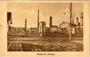 Brody, po inwazyi / WWI military, ruins after the invasion