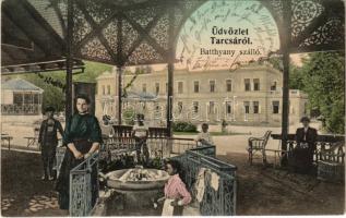 1908 Tarcsa, Tarcsafürdő, Bad Tatzmannsdorf; Batthyany szálló. Rehling János kiadása / hotel