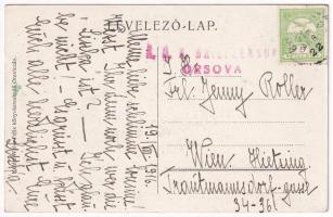 1916 Ponyászka, Poneasca (Bozovics, Bozovici); Felső park. Weisz Félix kiadása / Oberer Parkpartie (...