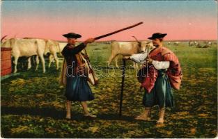 Hortobágy, Élet a Hortobágyon, gulyások (EK)