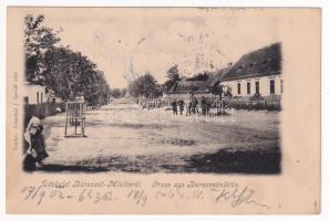 1902 Búrszentmiklós, Bur-Sankt-Niklas, Borsky Mikulás (Szenice, Senica); utcakép. Kiadja Emanuel J. / street view