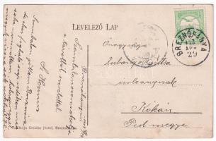 1912 Breznóbánya, Brezno nad Hronom; Híd, zsinagóga. Kreisler József kiadása / bridge, synagogue (EK...