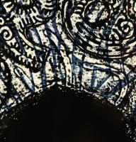 Feszt László, ifj. (1957-): "Composition A/84", 1984. Kollográfia, papír, jelzett, művészp...