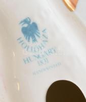 Hollóházi porcelán pingvin, kézzel festett, jelzett, hibátlan m: 14,5 cm
