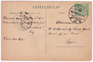 1909 Beregszász, Berehove; Pénzügyi Igazgatóság, Vármegyeháza, Termény csarnok, Állami polgári leány...