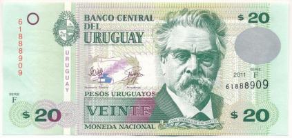 Uruguay 2011. 20P T:F szép papír Uruguay 2011. 20 Pesos C:F fine paper Krause P#86b