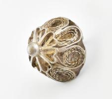 Antik Ezüst (Ag) 6db, pityke gomb, jelzett, nettó: 28g, gyűjtői darab!