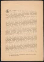 cca 1900 Stammbuch der Familie Prihradny. Késmárk, én., Sauer Pál-ny., 4 p.+5 t. Német nyelven. Kiad...