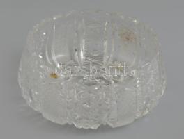 Cseh kristály kínáló tál. Hibátlan d: 19 cm