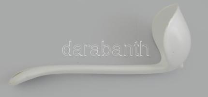 Kossuch János Royal Austria porcelán mártásos tál. Kézzel festett jelzett, kopással. d: 17 cm + kaná...