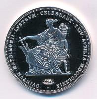 DN "Osztrák-Magyar Monarchia pénzei utánveretben - 1879. 2 Gulden" ezüstözött Cu-Ni emléké...