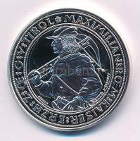 DN Osztrák-Magyar Monarchia pénzei utánveretben - 1885. 2 Gulden ezüstözött Cu-Ni emlékérem COPY beütéssel (37mm) T:PP