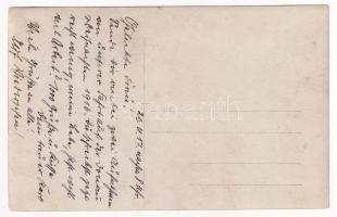 1917 Orsova, Auf der Fahrt nach Rumänien / Cazane / Kazán-szoros, Német katonák gőzhajón / WWI gorge...