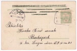 1902 Orsova, Vaskapu-szoros, MFTR termesgőzös a Dunán / Eisernes Tor / Portile de Fier / gorge with ...