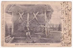 1903 Ákosfalva, Acatari; Makkai Zsigmond az ákosfalvi székely képviselő otthon. Weinrich S. udvari fényképész felvétele / Székely parliament member at home, Transylvanian folklore (EK)