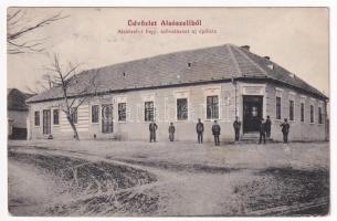 1916 Alsószeli, Dolné Saliby; Fogyasztási szövetkezet új épülete és vendéglője / cooperative shop and restaurant (EK)