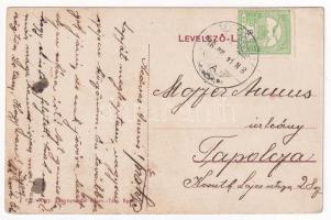 1916 Alsószeli, Dolné Saliby; Fogyasztási szövetkezet új épülete és vendéglője / cooperative shop an...