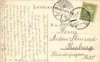 1907 Modor, Modra; Kádfürdő, régi városi kapu / spa and old gate