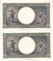 Románia 1939. 1000L (2x) sorszámkövetők, alacsony "Y.1404 0054 - Y.1404 0055" sorszámmal T...