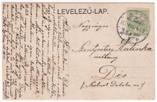 1909 Arad, Aczél Péter utca, Színház, Fehér Kereszt szálloda, Huppert Henrik üzlete / street view, t...