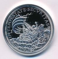 DN "Magyarok Kincstára - Szent György tallér, 1896" ezüstözött rézötvözet utánveret, kapsz...