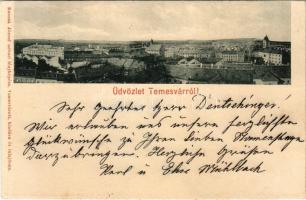 1899 (Vorläufer) Temesvár, Timisoara; Kossak József udv. fényképész kiadása (fl)