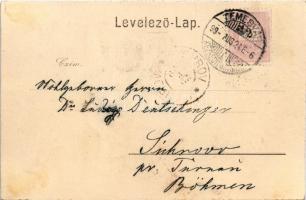 1899 (Vorläufer) Temesvár, Timisoara; Kossak József udv. fényképész kiadása (fl)