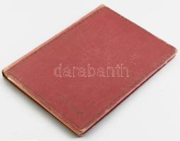 Miskolc 1940 okt. 26. Esküvői emlékkönyv, levelekkel és táviratokkal. Kopottas