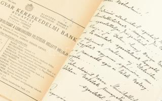 Miskolc 1940 okt. 26. Esküvői emlékkönyv, levelekkel és táviratokkal. Kopottas